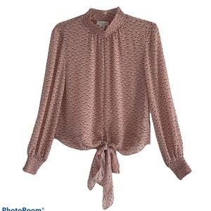 Rachel Zoe Pink Patterned Blouse